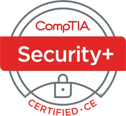 CompTIA Security+ certified badge